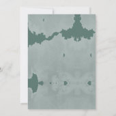 一度の時間にグリーンキャッスルパステル赤ちゃんシャワー サンキューカード (裏面)