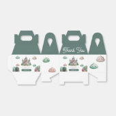 一度の時間にグリーンキャッスルパステル赤ちゃんシャワー フェイバーボックス (折り畳みなし)