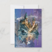 一度の時間にプリンセスブルーキャッスル誕生日 サンキューカード (裏面)