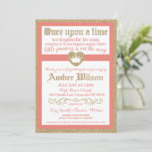 一度の時間にプリンセスベビーシャワー招待状 招待状 (スタンド正面)