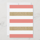 一度の時間にプリンセスベビーシャワー招待状 招待状 (裏面)