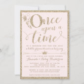 一度の時間にプリンセスベビーシャワー招待状 招待状 (正面)