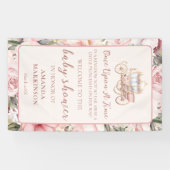 一度の時間にプリンセス赤ちゃんシャワー歓迎 横断幕 (横)