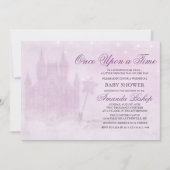 一度の時間のおとぎ話の赤ちゃんシャワー招待状 招待状 (正面)