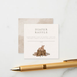 一度はウッドランドのおむつラッフル エンクロージャーカード
