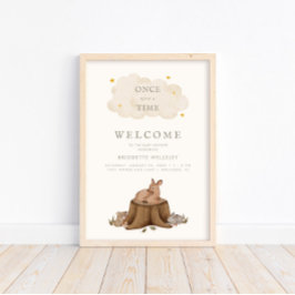 一度はウッドランドのベビーを歓迎 ポスター