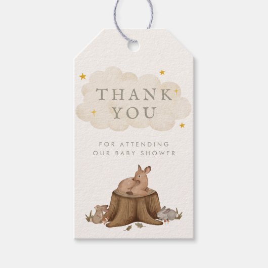 一度はウッドランド・ストーリーブックに好意を ギフトタグ (正面)