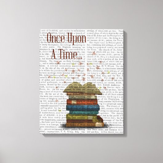 一度はタイムブックに キャンバスプリント (正面)