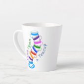 一度はティーカップマグカップに カフェラテマグ (左アングル)