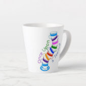 一度はティーカップマグカップに カフェラテマグ (右アングル)