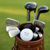 一度はワシ、常にワシ。濃い茶色ミニマル ゴルフボール