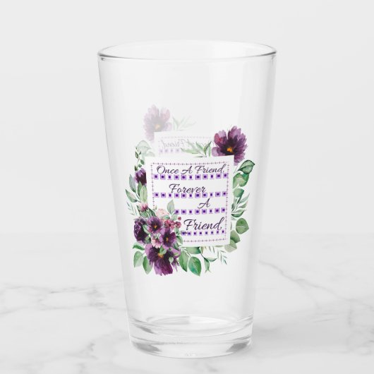 一度は友人のグラス タンブラーグラス (正面)