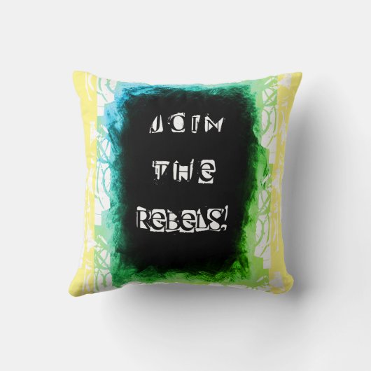 一度は反政府勢力が常に青い反政府勢力 クッション (裏面)