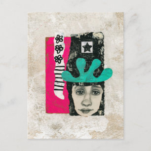 一度は常に狂気のポストカード – 抽象芸術アート ポストカード