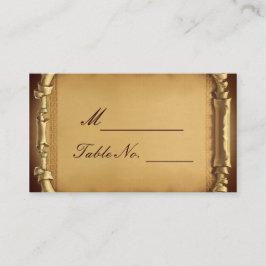 一度は時間の結婚座席表 プレイスカード