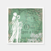 一度は時間の結婚紙ナプキン スタンダードカクテルナプキン (正面)