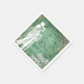 一度は時間の結婚紙ナプキン スタンダードカクテルナプキン (角)