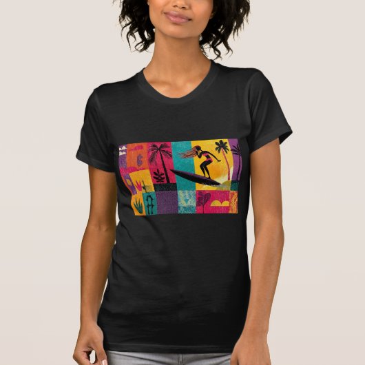 一度は波に乗った Tシャツ (正面)