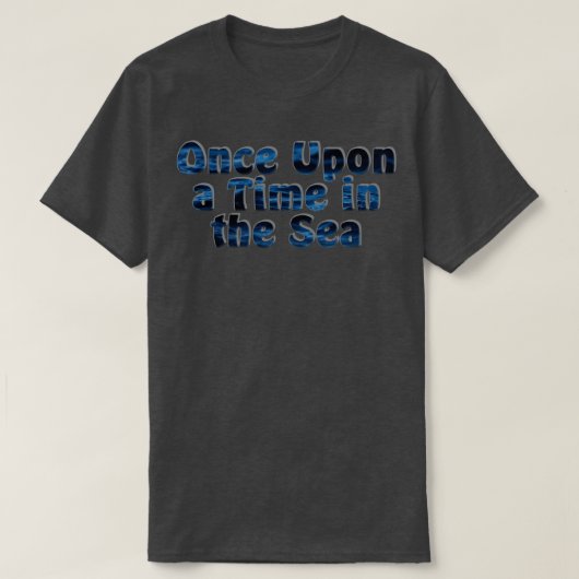 一度は海の中に Tシャツ (デザイン正面)