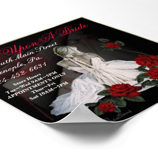 一度は花嫁の上に ポスター (角)