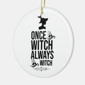 一度は魔女 セラミックオーナメント (左)