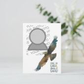 一度は鷲の写真を撮る ポストカード (スタンド正面)