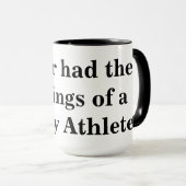 一度も大学のアスリートを持っていない マグカップ (正面右)