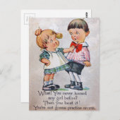 一度も女の子にキスしたことないの? ポストカード (正面/裏面)