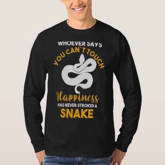 一度も蛇を撫でたことがない Tシャツ (正面)