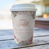 一度ピンクのプリンセス赤ちゃんシャワー 紙コップ