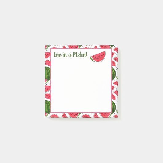 一度メロンのポストイットのノートに ポストイット (正面)