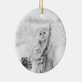 一度冬のオーナメントに セラミックオーナメント (右)