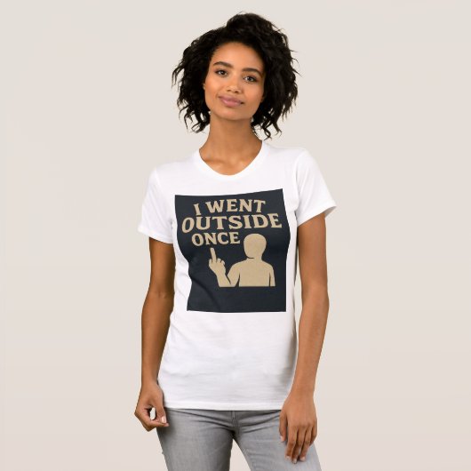 一度外へ出た Tシャツ (正面フル)