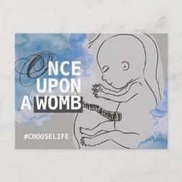 一度子宮に落ち#CHOOSELIFE ポストカード