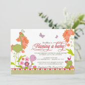 一度池のベビーシャワーの招待状に 招待状 (スタンド正面)