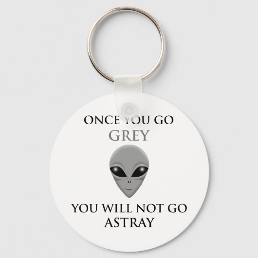 一度灰色になったら迷わない キーホルダー (正面)