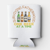 一度生き延びに1本のビールを父親として贈る 缶クーラー (裏面)