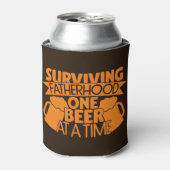 一度生き延びに1本のビールを飲む父親 缶クーラー (缶正面)