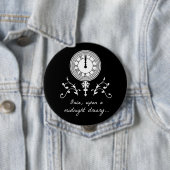 一度真夜中のわびしいPoeボタンピンに 缶バッジ (インサイチュ)