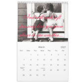 一度花嫁に私の生命のための… カレンダー (3月 2027)