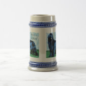 一度青いNewfビールジョッキで ビールジョッキ (中央)