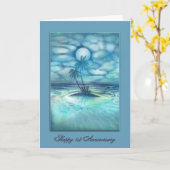 一度"ブルームーン"第1記念日で、オアシス カード (黄色い花)