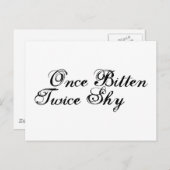 一度、二度恥ずかしがり屋 ポストカード (正面/裏面)