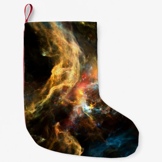 一度、宇宙。抽象デザイン  スモールクリスマスストッキング (正面)