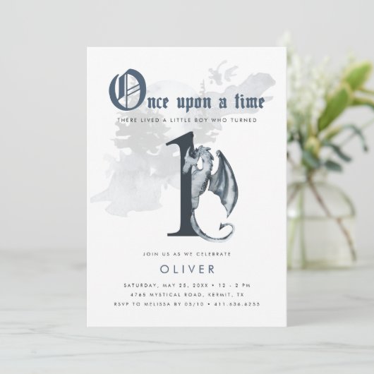 一度 | Dragon 1st Birthday招待状 招待状 (スタンド正面)