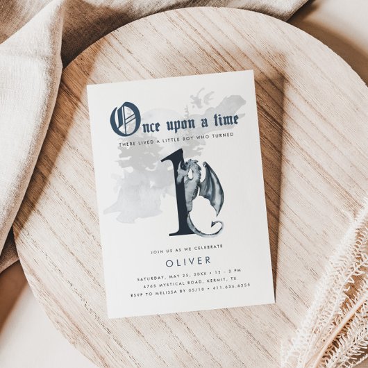 一度 | Dragon 1st Birthday招待状 招待状