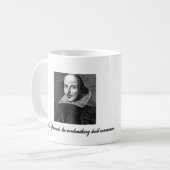 一度Caffeinatedは、Wordsmithing始まります コーヒーマグカップ (正面左)