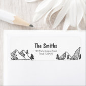 一心に野生の冒険差出人住所ラベル ラベル (インサイチュ)