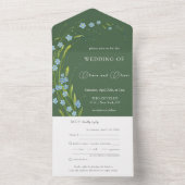 一忘れつの招待状に結婚は – Me-Not-All オールインワン招待状 (内側)