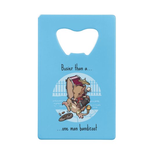 一忙し人のバンドバンドの漫画おもしろいよりも クレジットカード栓抜き